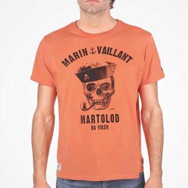 T-shirt Marin Vaillant - Orange