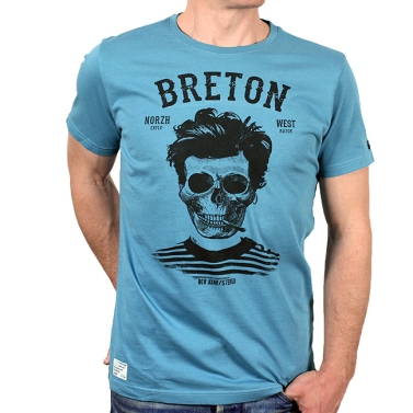 T-shirt Breton | Bev atav - Bleu Lagon