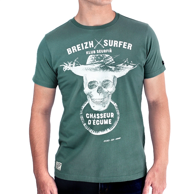 T-shirt Breizh Surfer - Vert
