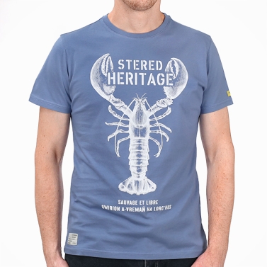 T-shirt Héritage Breton - Bleu Denim