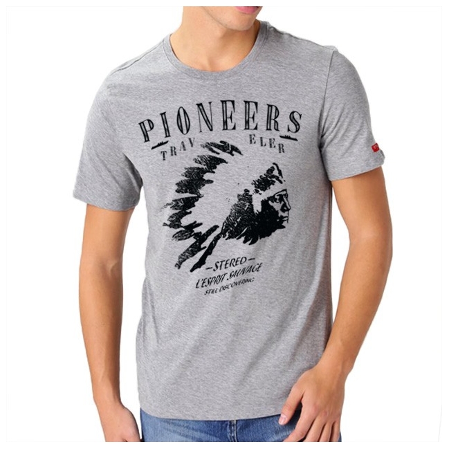 T-shirt Pioneers - Gris chiné