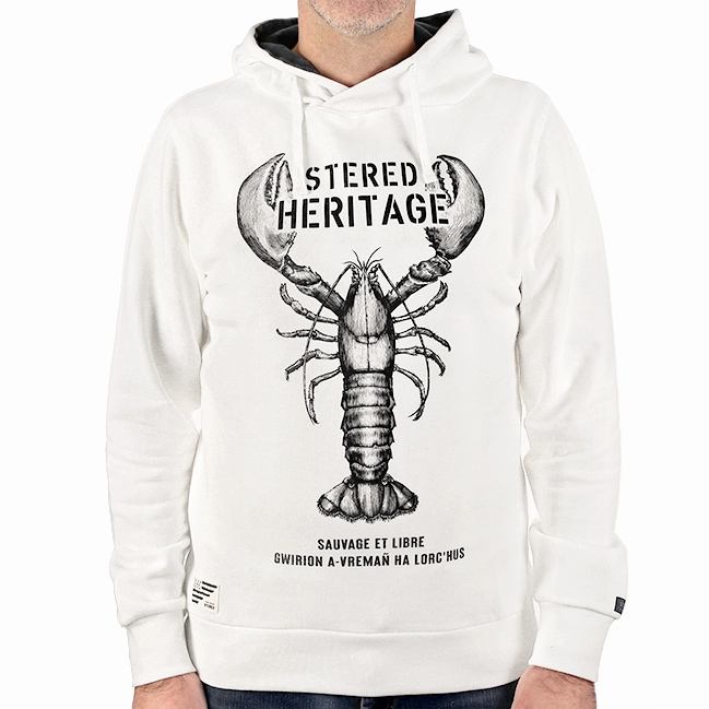 Sweat à capuche Héritage Breton - Ecru